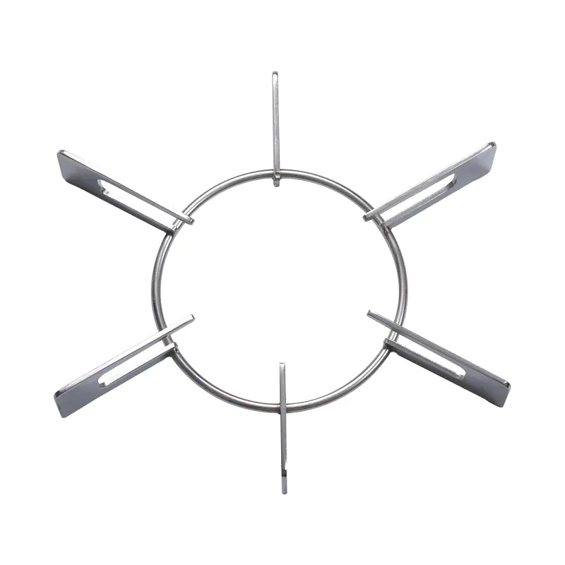 How does the design of the Embedded Gas Stove Stainless Steel Support enhance the overall stability and safety of the stove during use?